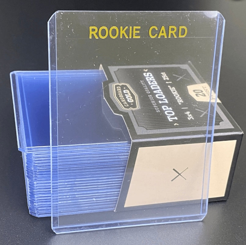 TOP-LOADER 3X4 WITH ROOKIE "GOLD" IMPRINT