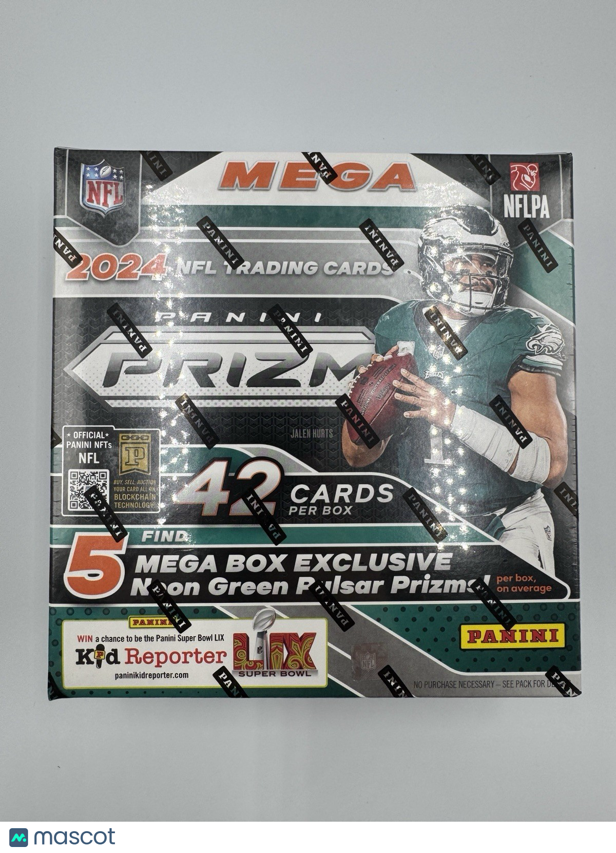 2024 Panini Prizm Football Mega Box - Neon Green Pulsar Prizms