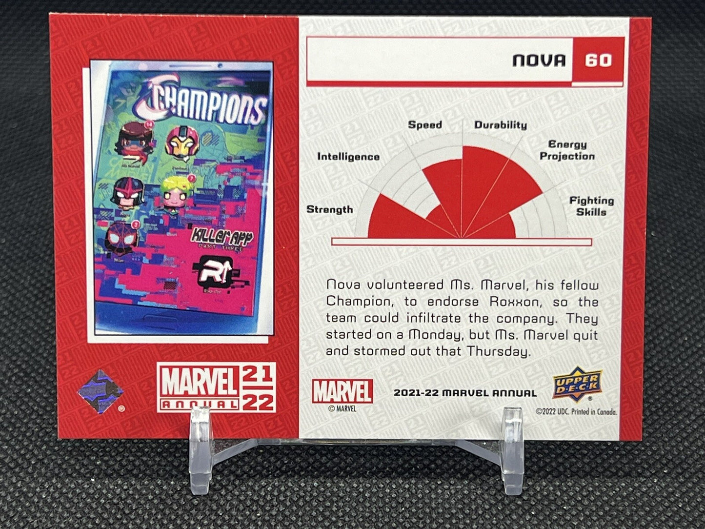 2021-22 Upper Deck Marvel Annual Nova #60 SILVER SPARKLE