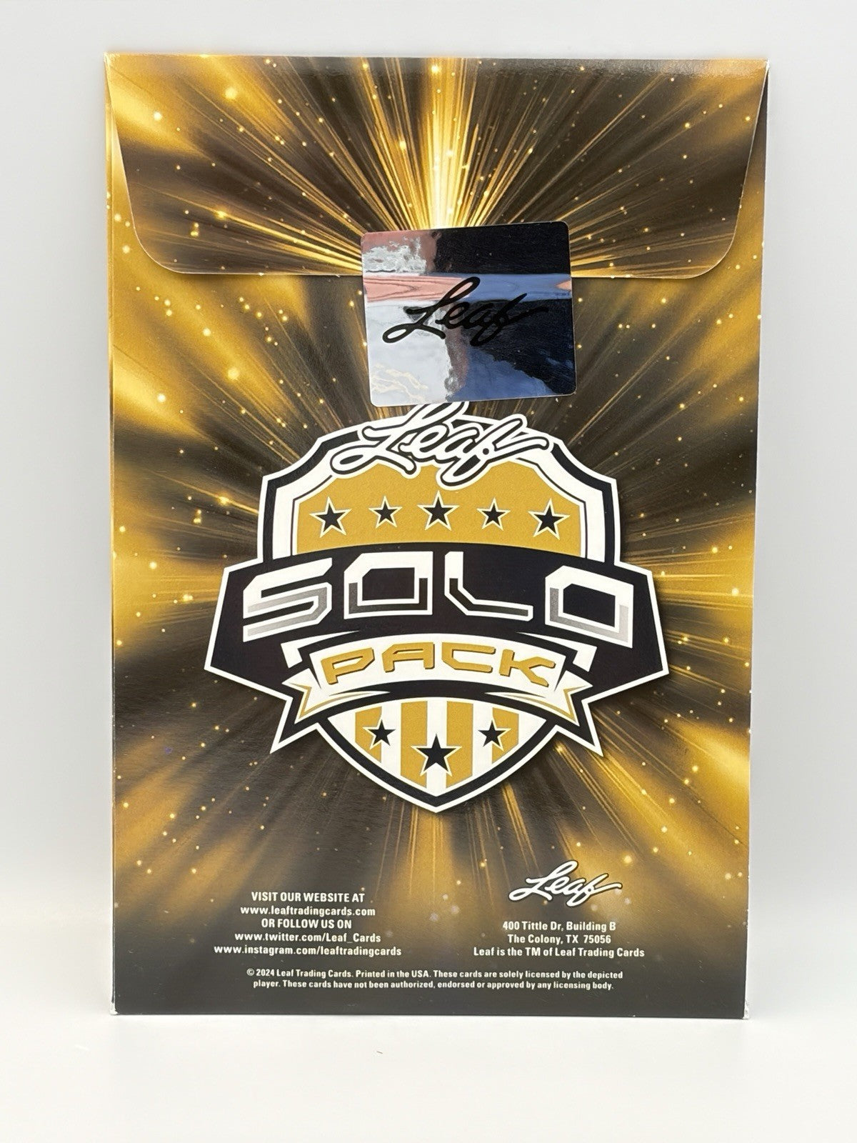 2025 Leaf Football Nation Factory Sealed Solo Pack