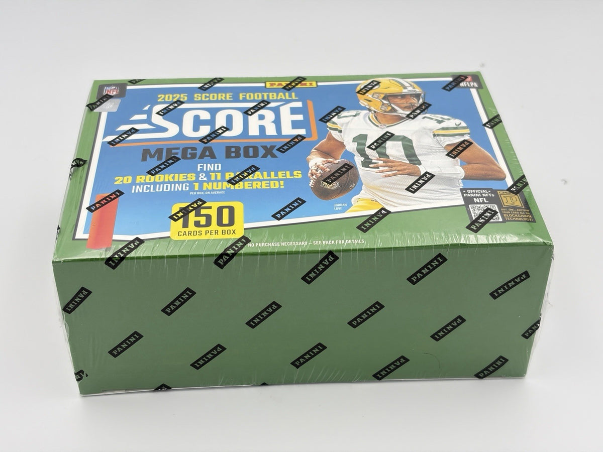 2025 Panini Score Football Mega Box (Factory Sealed) 150 NFL Trading Cards