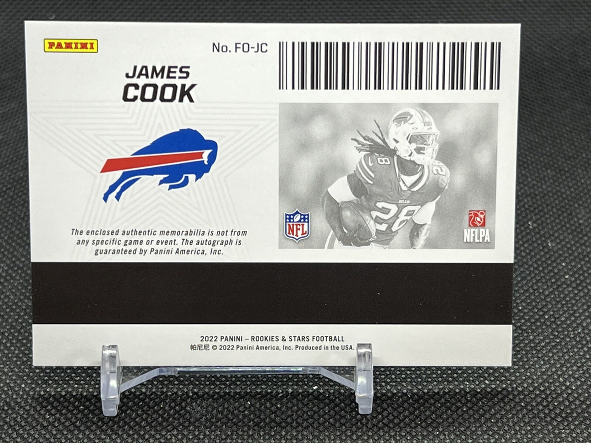 2022 Rookies & Stars James Cook Freshman Orientation RPA /99 RC #FO-JC - Bills