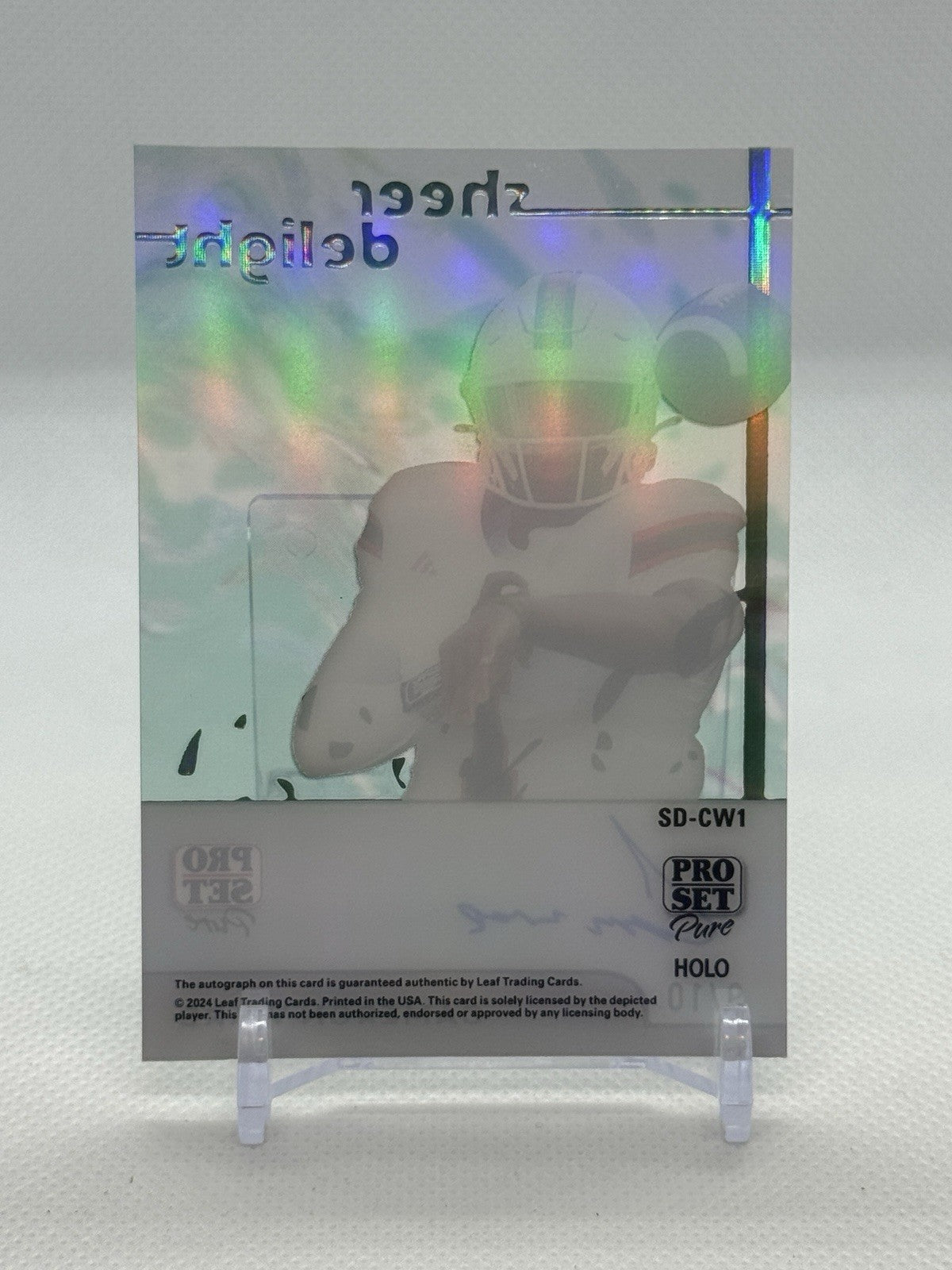 2024 Leaf Pro Set Sheer Delight SD-CW1 Cameron Ward Holo Autograph /10