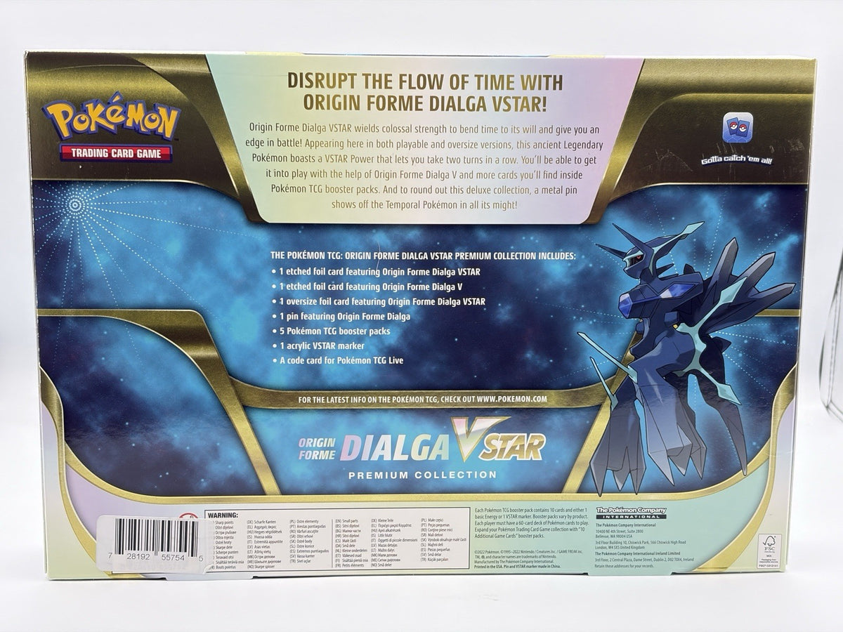 Pokemon TCG Origin Forme Dialga Vstar Premium Collection Box SEALED