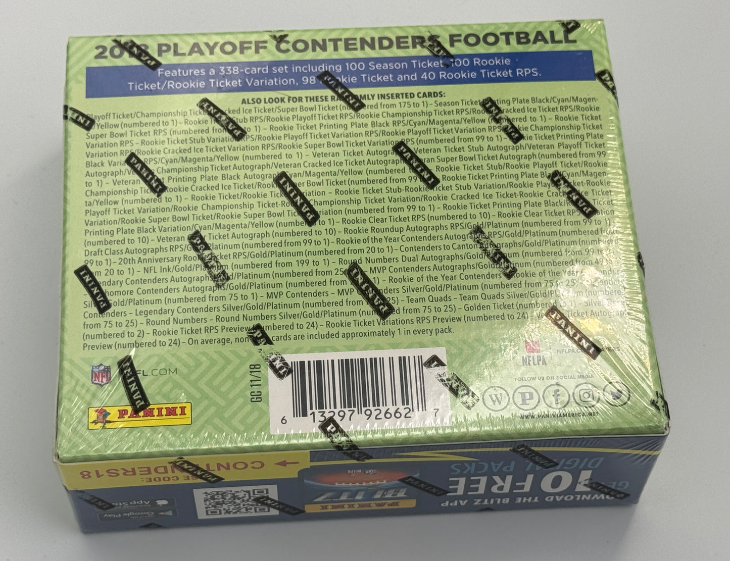 2018 Panini Contenders Football Hobby (5 Autos)