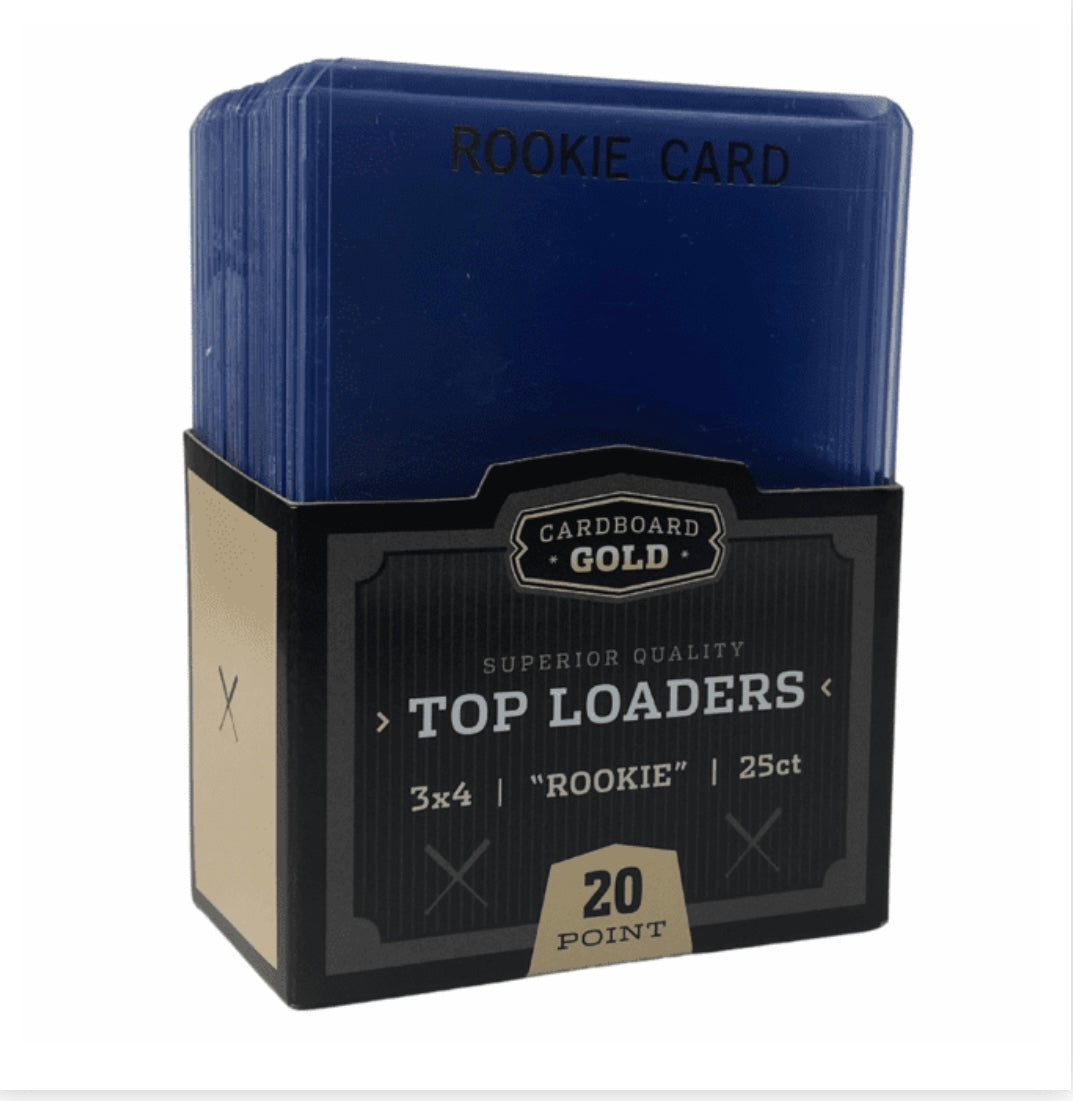 TOP-LOADER 3X4 WITH ROOKIE "GOLD" IMPRINT