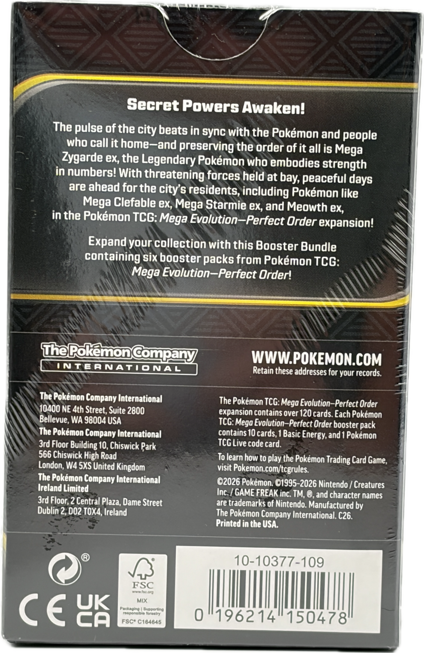 Pokémon Perfect Order Booster Bundle (6Booster packs)