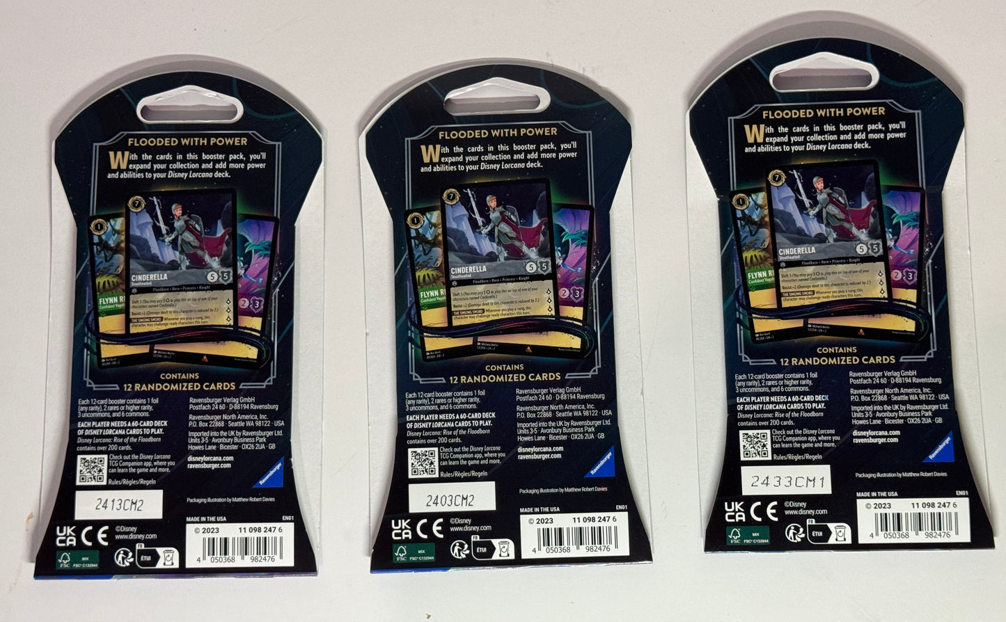 DISNEY LORCANA Chapter 2 RISE OF THE FLOODBORN Booster 3-packs