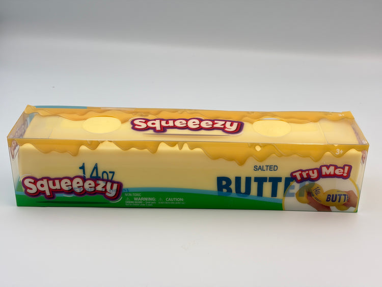 Squeezy 14oz Jumbo Salted Butter Stick Squishy Toy Sunny Days Authentic