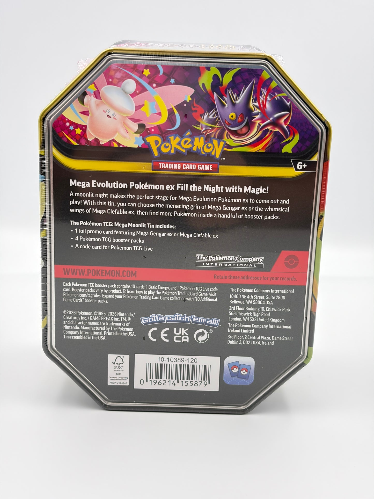 Pokémon Mega Moonlit Tin [Mega Gengar ex]