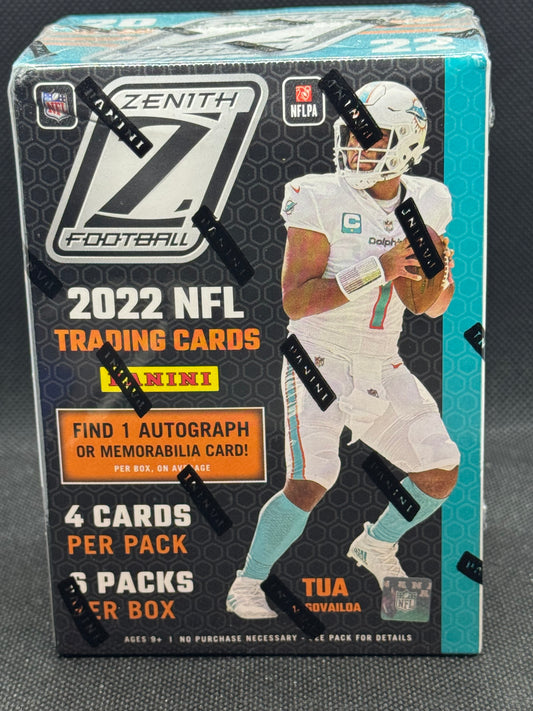 2022 Panini Zenith Football NFL Trading Card Blaster Box