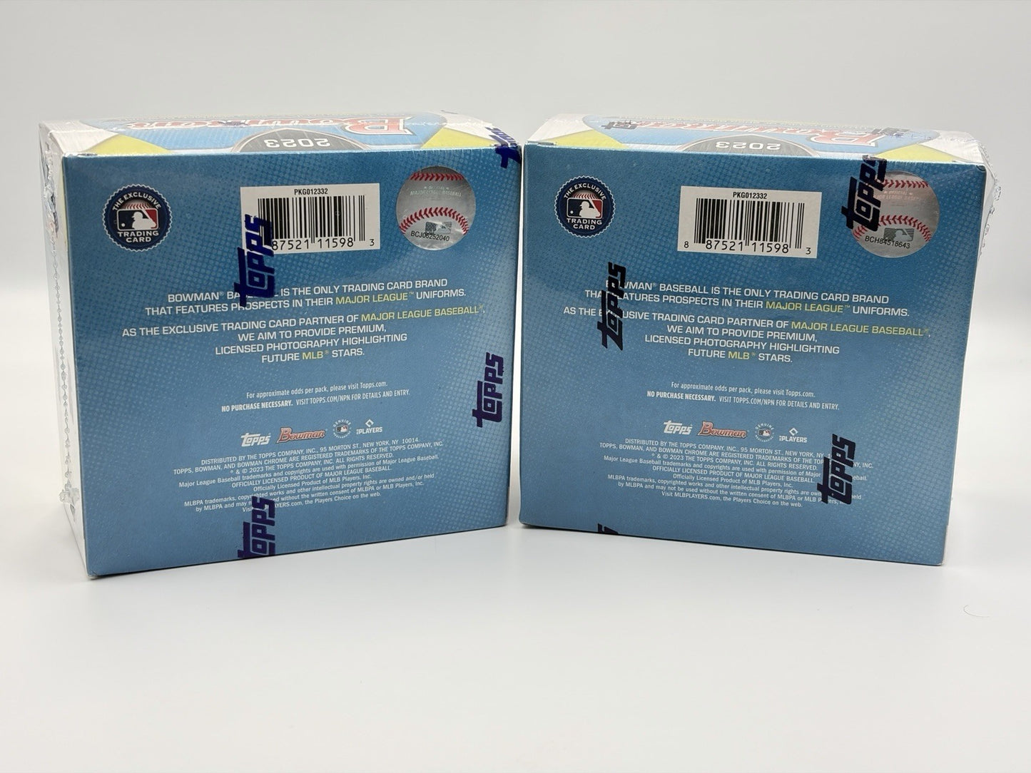 2023 Bowman Baseball Factory Sealed Mega Box MLB Trading Cards Lot Of 2