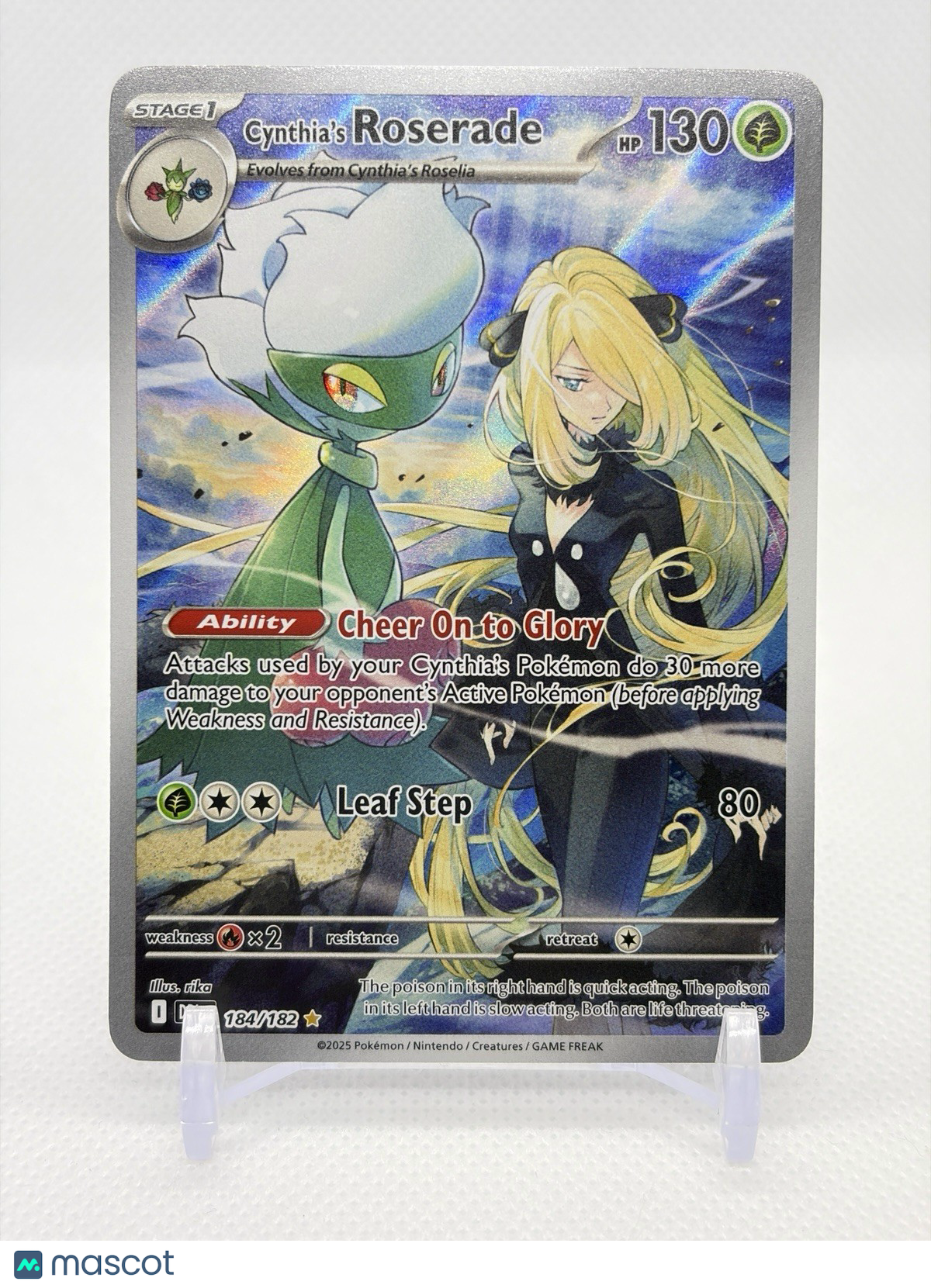 Pokémon TCG Cynthia's Roserade 184/182 Destined Rivals IR