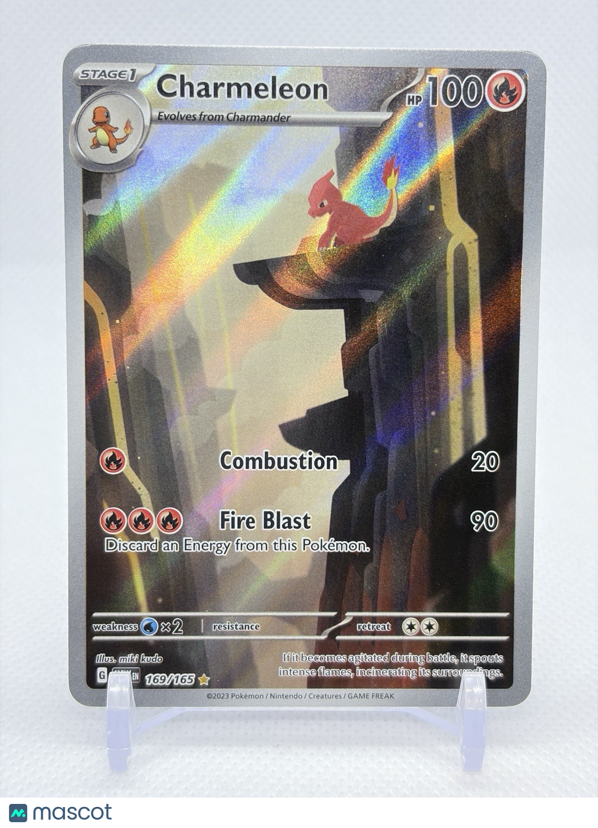 Charmeleon 169/165 Illustration Rare Pokemon TCG Scarlet & Violet 151