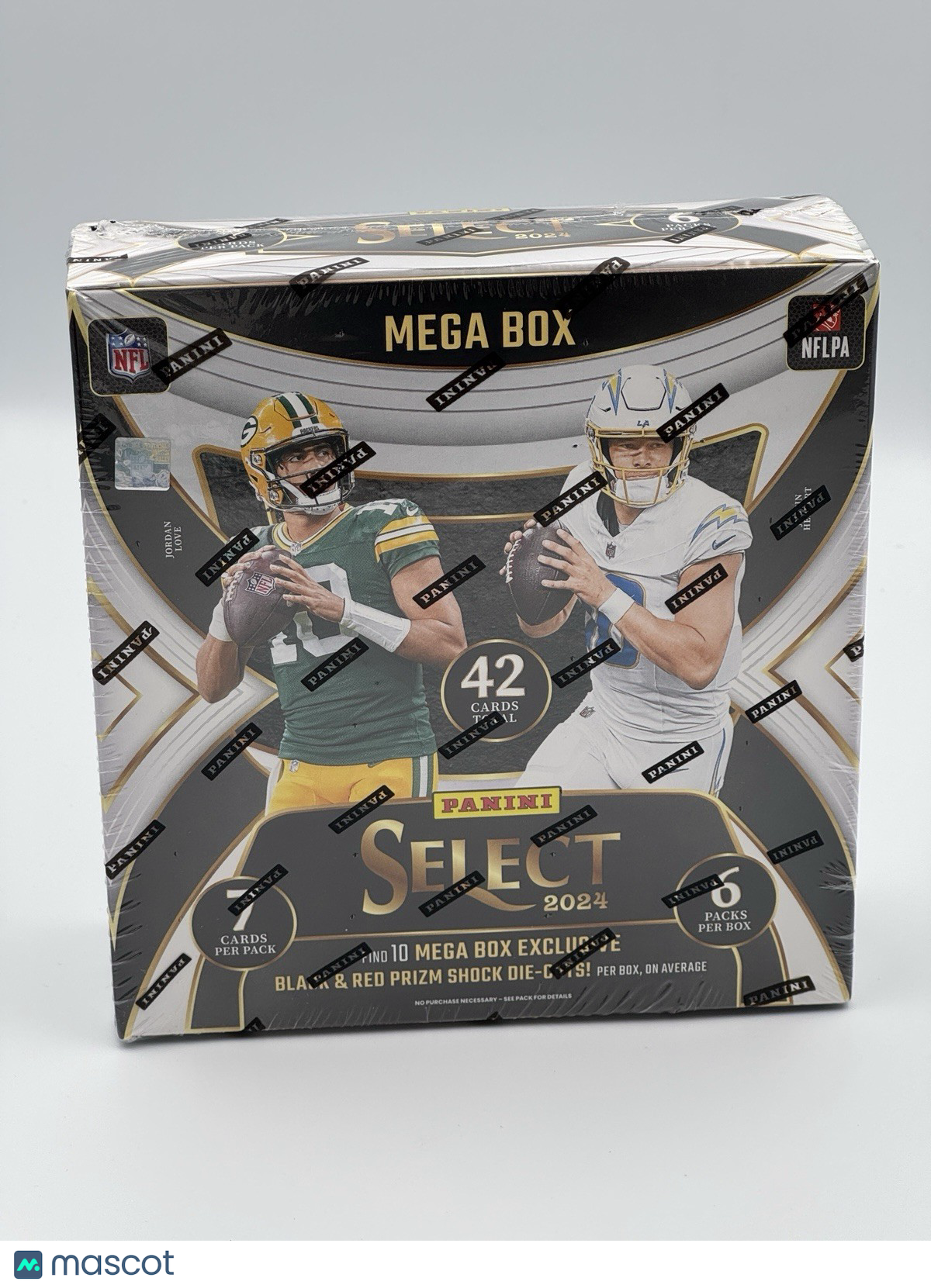 2024 Panini Select Football Mega Box Black & Red Prizm Shock Sealed