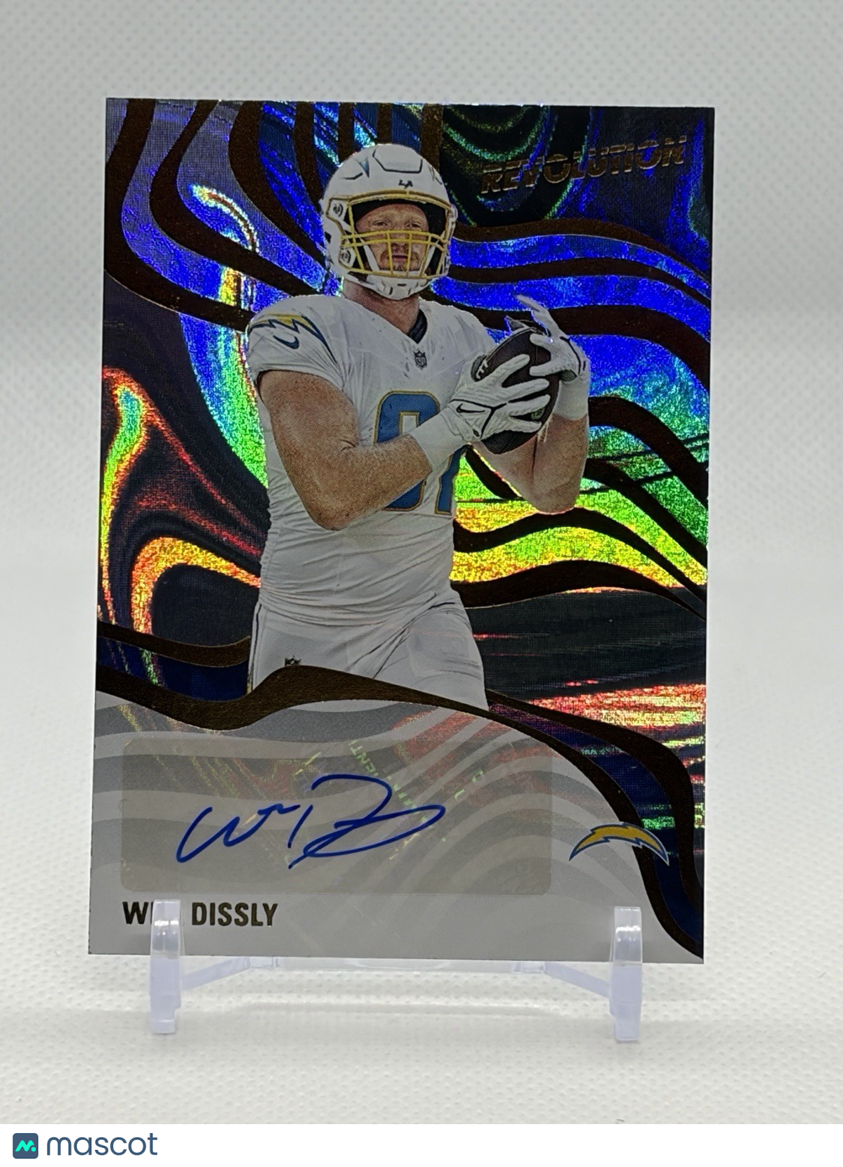 Will Dissly Auto Swirl Parallel - 2025 Revolutions Football - Chargers