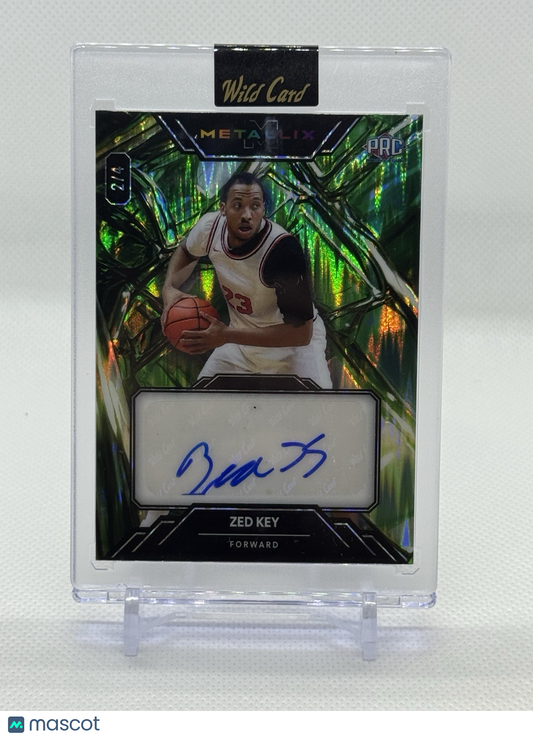 2023-24 Wild Card Zed Key WMGA-ZK Auto Glass /4 Green Parallel Ohio.