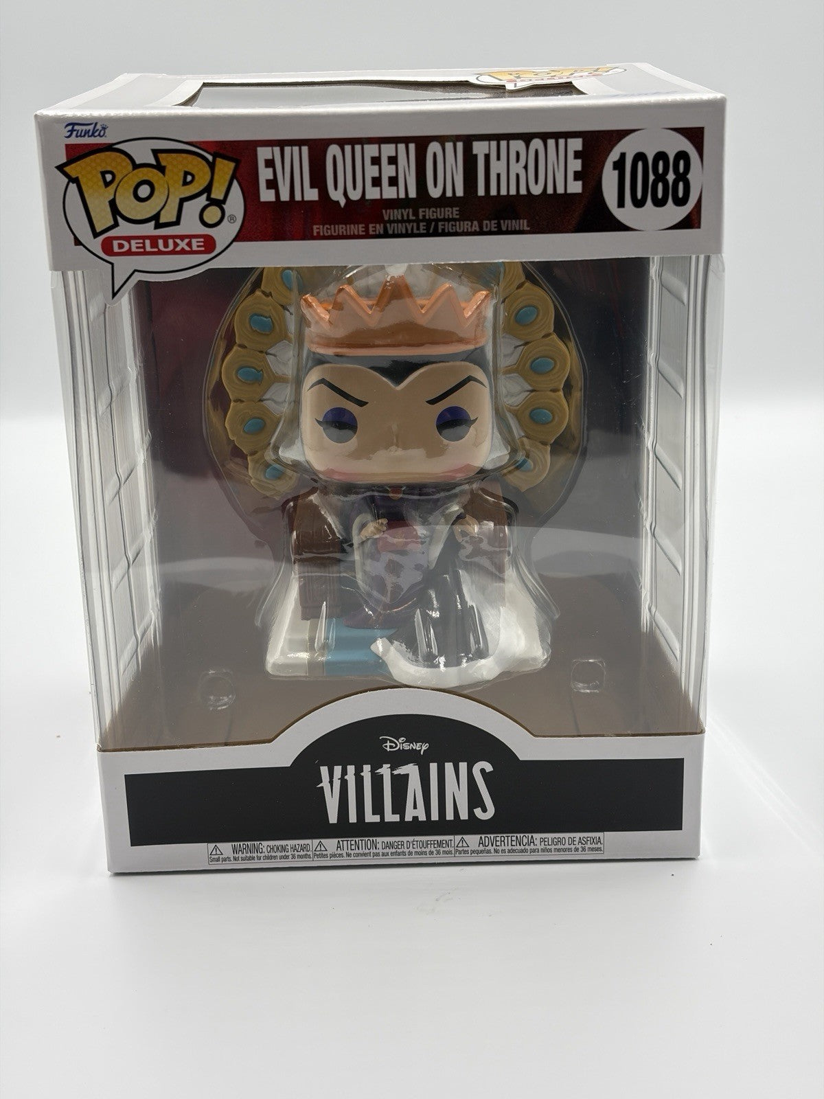 Funko POP! Deluxe Disney Villains EVIL QUEEN on Throne #1088 Vinyl Figure