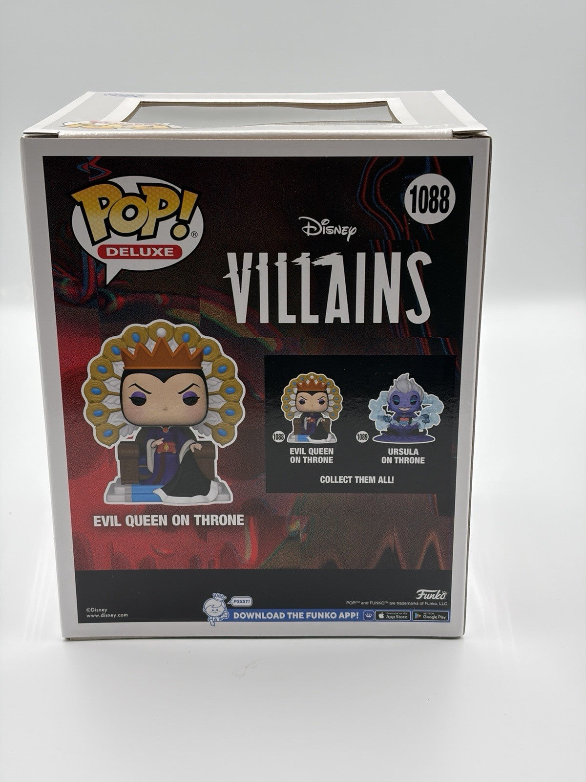 Funko POP! Deluxe Disney Villains EVIL QUEEN on Throne #1088 Vinyl Figure