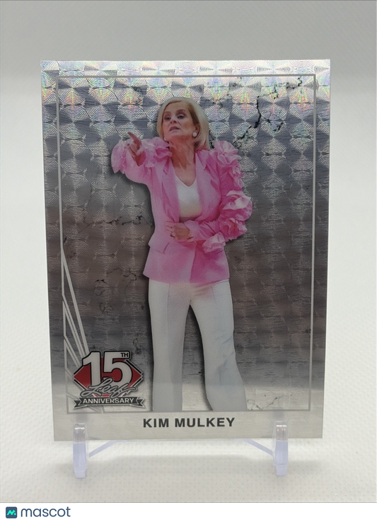 2025 Leaf NSCC 15th Anniversary KIM MULKEY 1/1 Silver Vinyl Circles