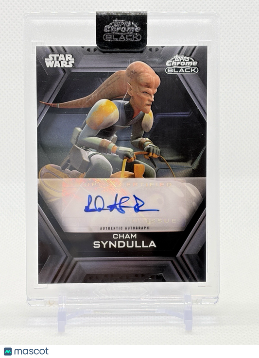 2022 Topps Chrome Black Star Wars Robin Atkin Downes As Cham Syndulla AutoAB-RAD