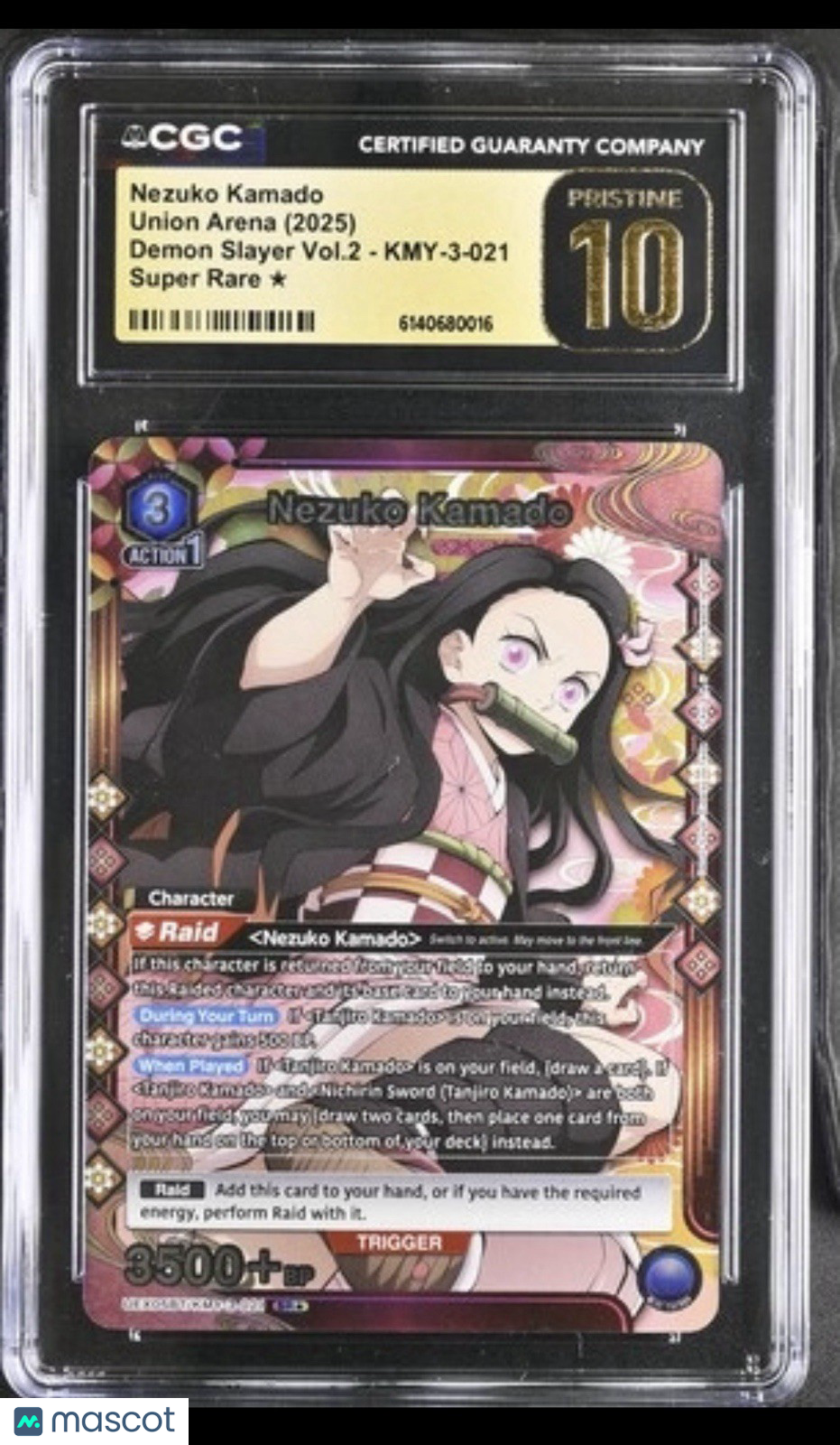 Nezuko Kamado (SR*) Demon Slayer Kimetsu no Yaiba Vol.2 KMY-3-021 CGC Pristine10
