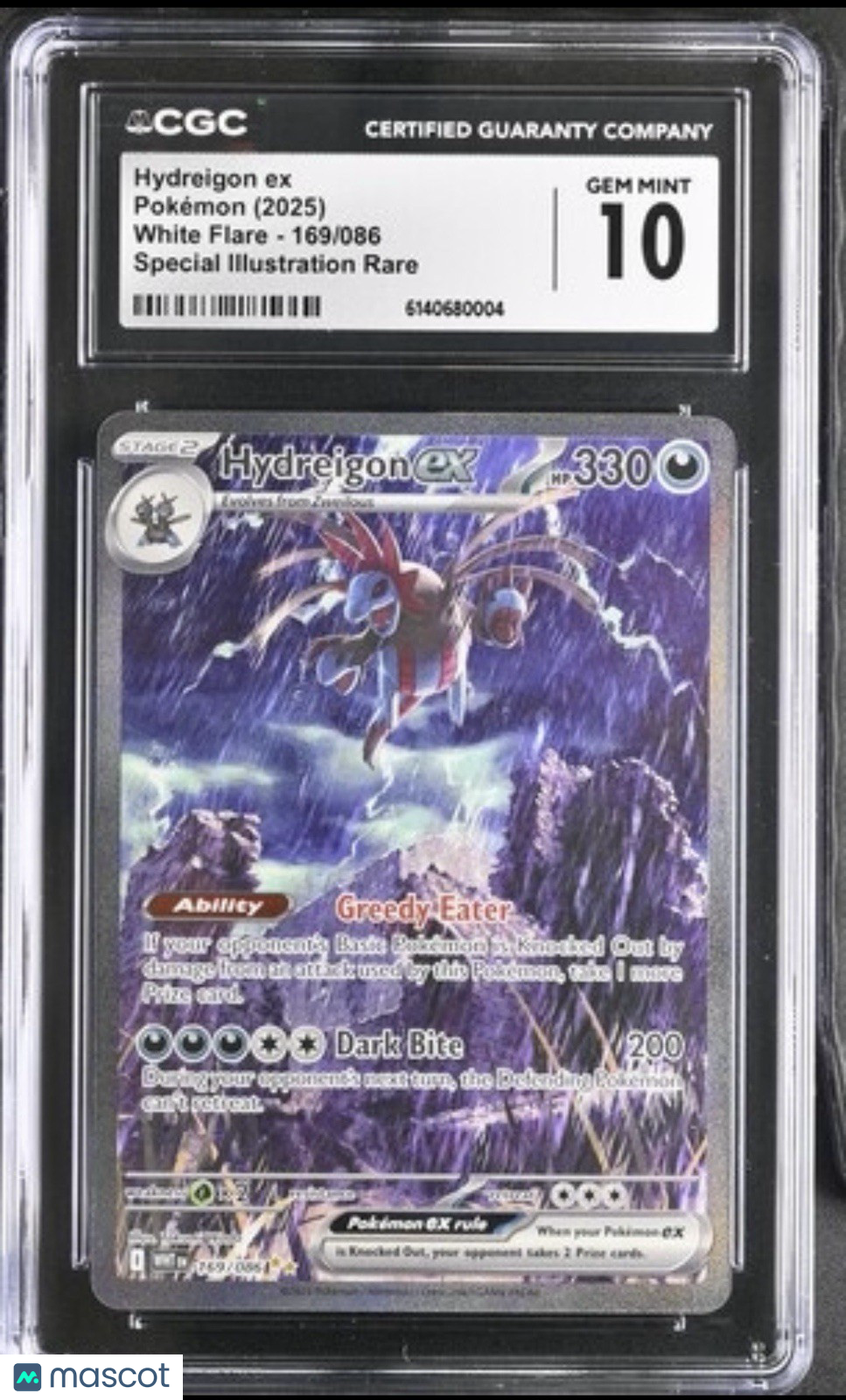Pokemon White Flare Hydreigon ex Special Illustration Rare #169/086 CGC 10