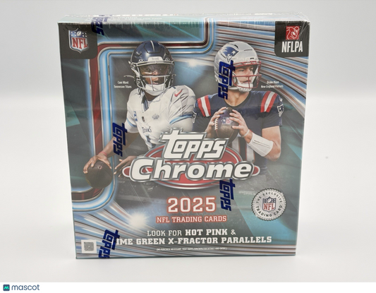 2025 Topps Chrome Football Mega Box Sealed NFL