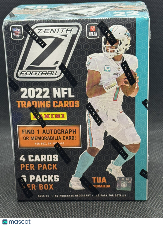 2022 Panini Zenith Football NFL Trading Card Blaster Box - 1 Auto or Memorabilia