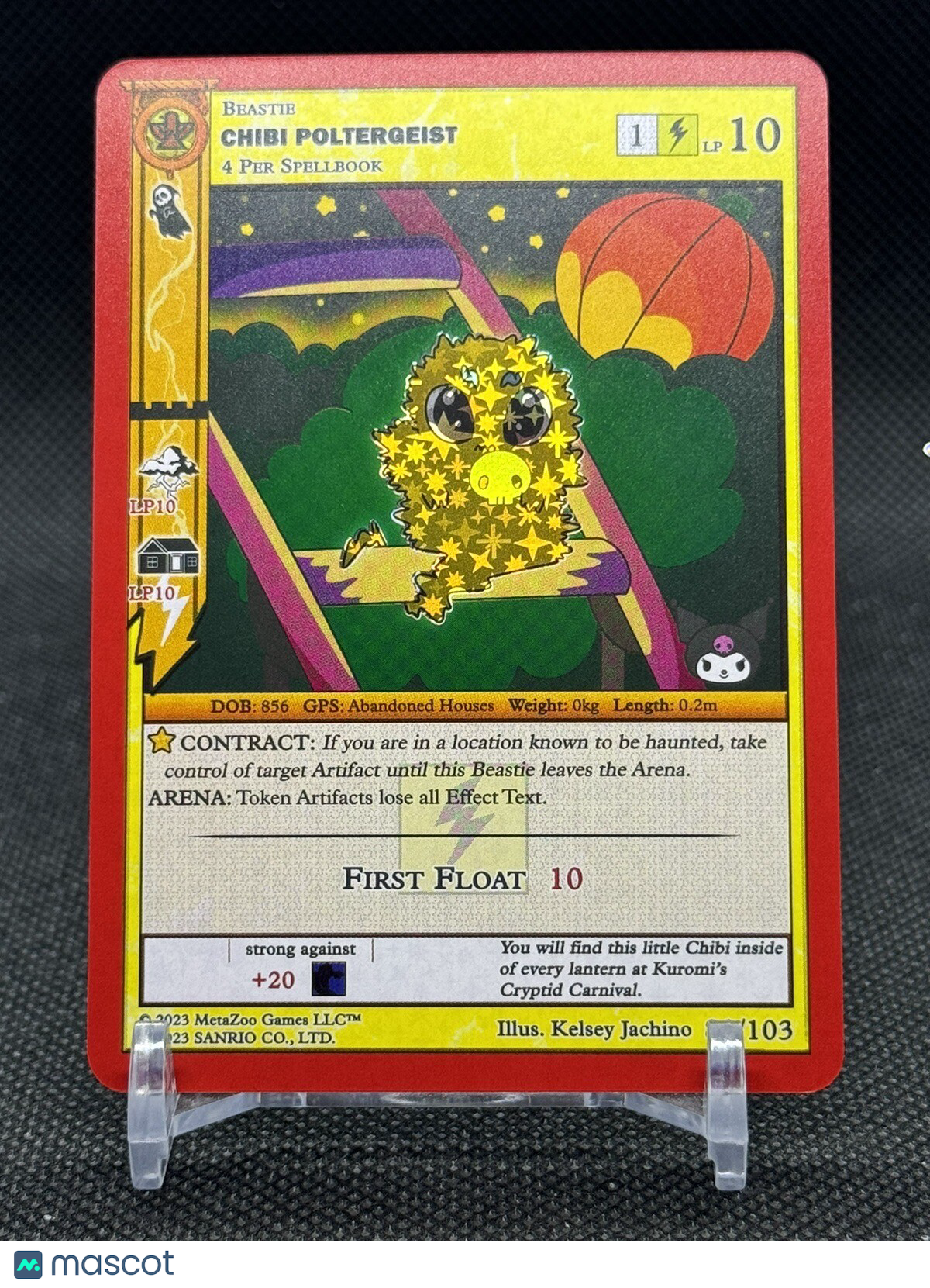 MetaZoo - Kuromi's Cryptid Carnival - Chibi Poltergeist Reverse Holo 80/103