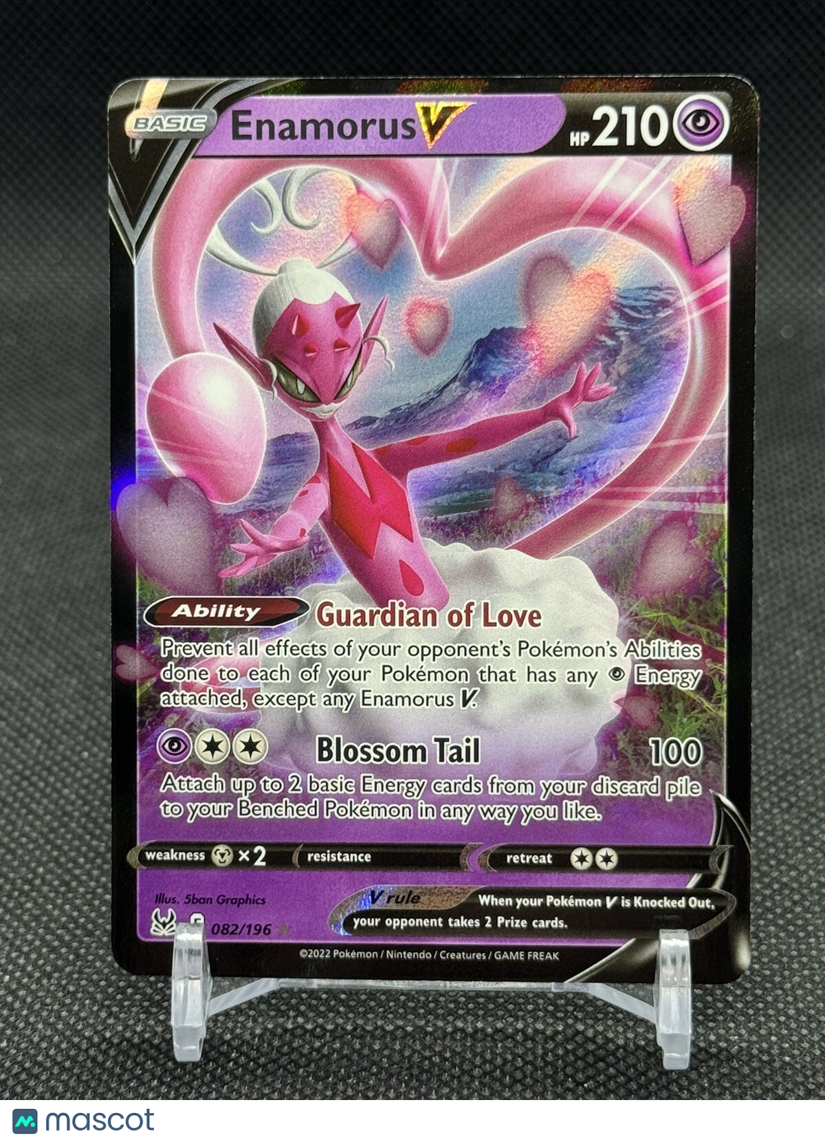 Enamorus V - 082/196 Ultra Rare Lost Origin Pokemon TCG.