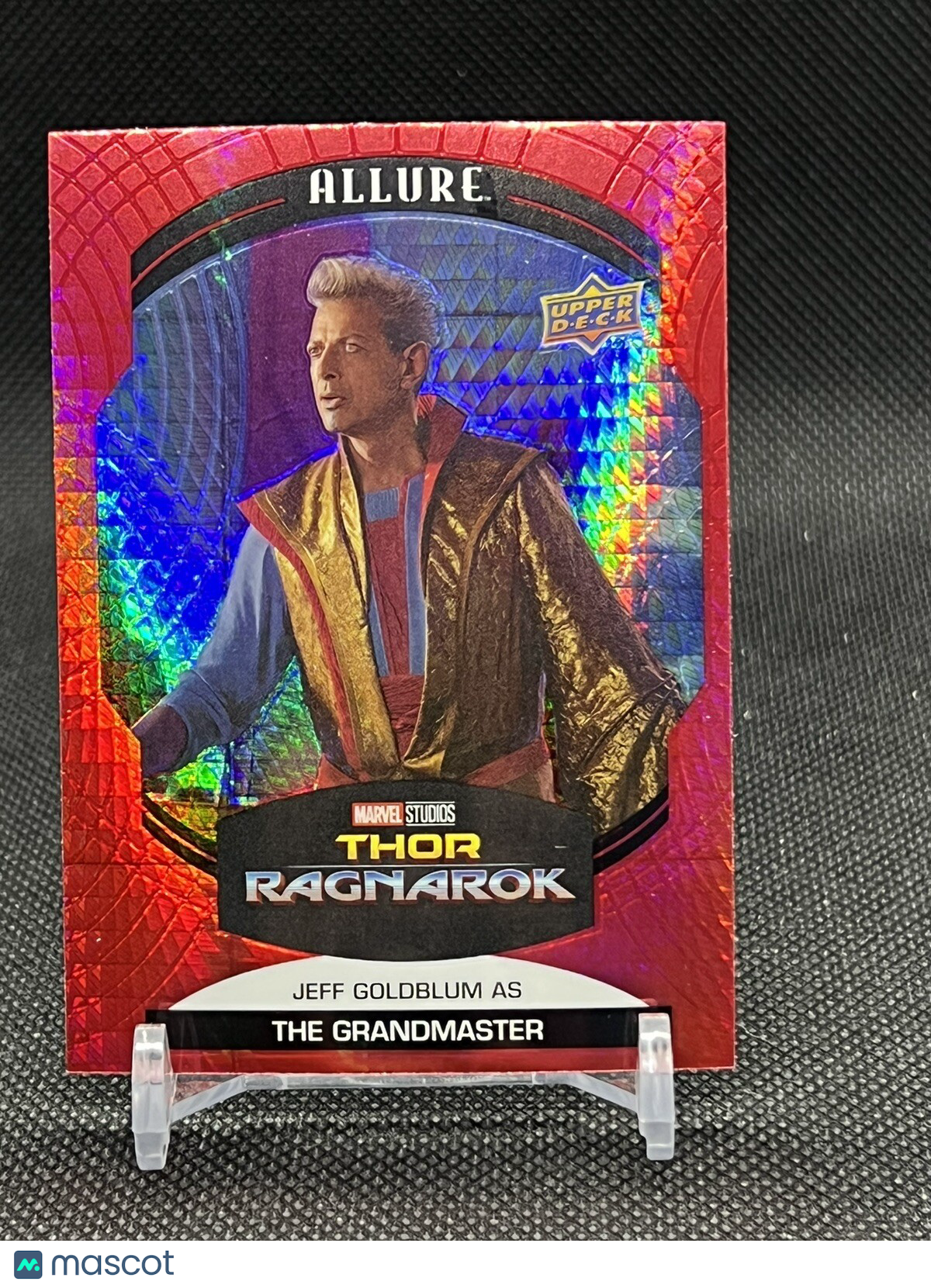 2022 Upper Deck Marvel Allure Jeff Goldblum as the Grandmaster Red Prism #65