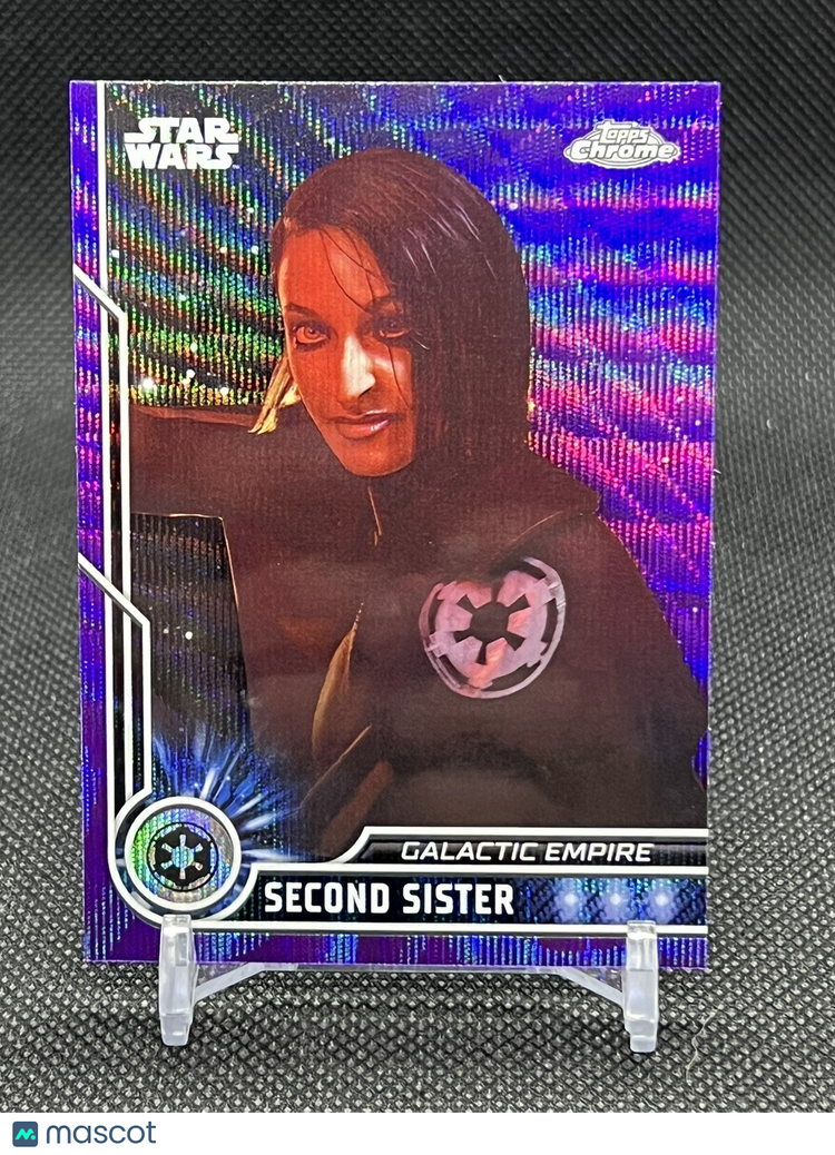 2023 Topps Chrome Star Wars Second Sister Purple Wave Refractor #27