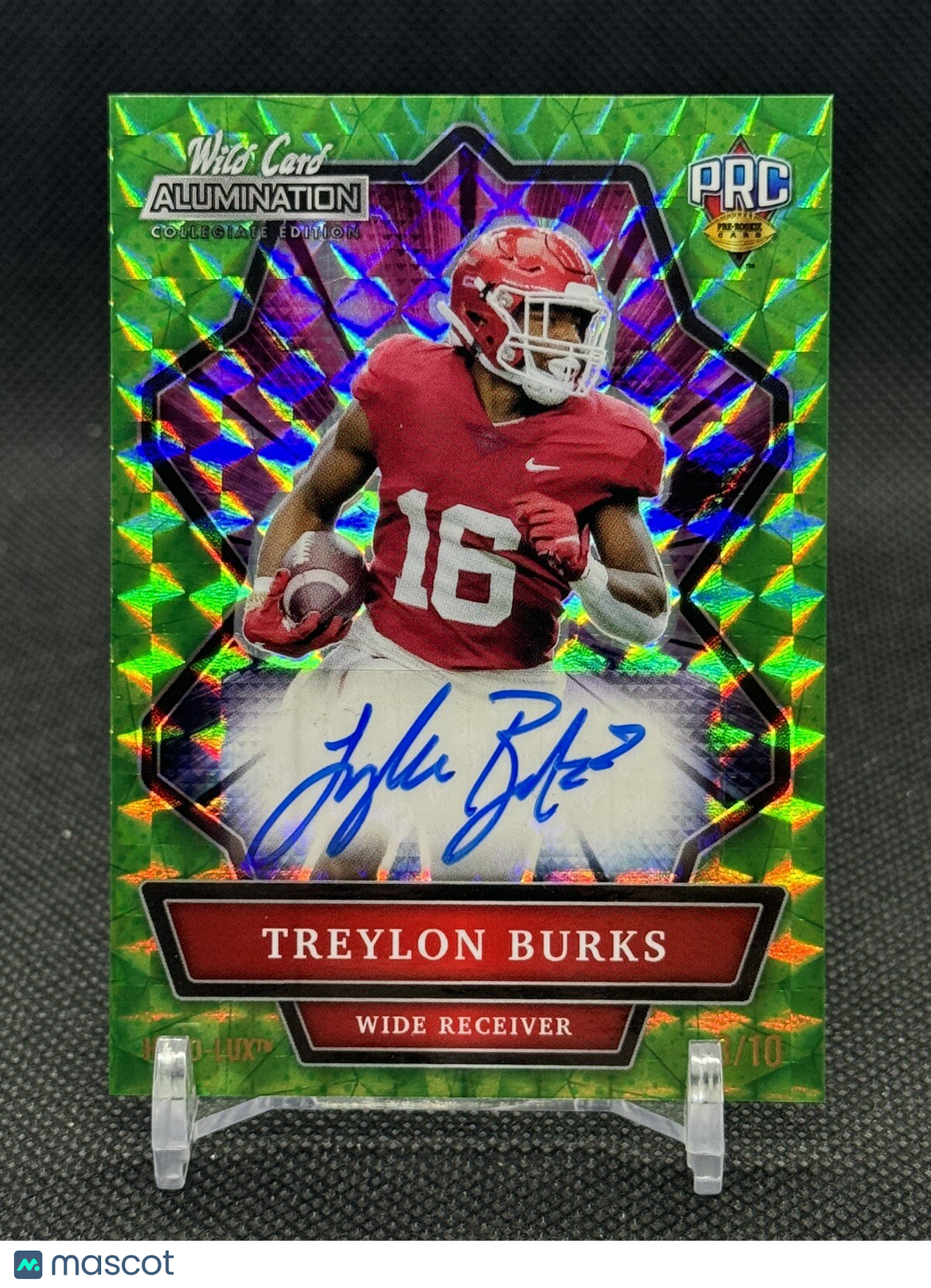 2021 Wild Card Alumination TREYLON BURKS Holo-Lux Green Autograph RC TITANS!
