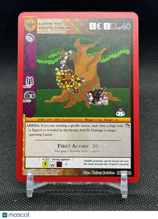MetaZoo - Kuromi's Cryptid Carnival - Chibi Giraffe Possum - Reverse Holo 93/103