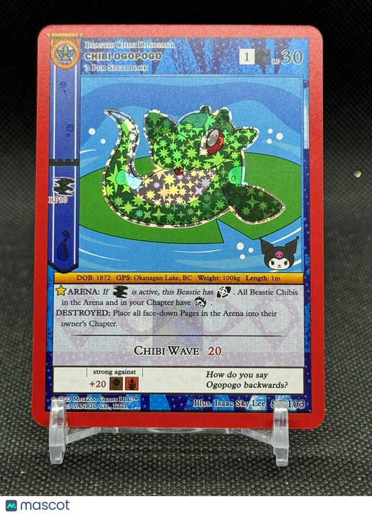 MetaZoo - Kuromi's Cryptid Carnival - Chibi Ogopogo - Reverse Holo #83