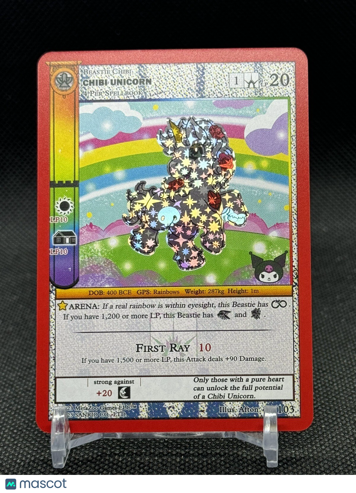 MetaZoo - Kuromi's Cryptid Carnival - CHIBI UNICORN 46/103 - Reverse Holo