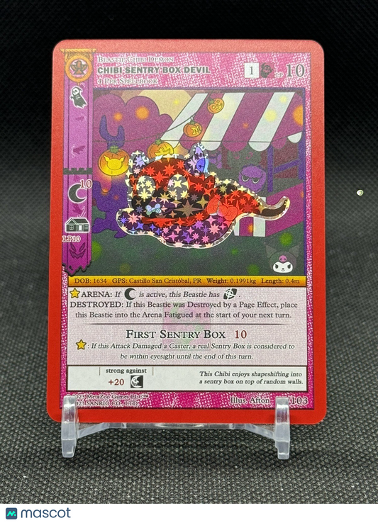 MetaZoo - Kuromi's Cryptid Carnival - Chibi Sentry Box Devil - Reverse Holo #77