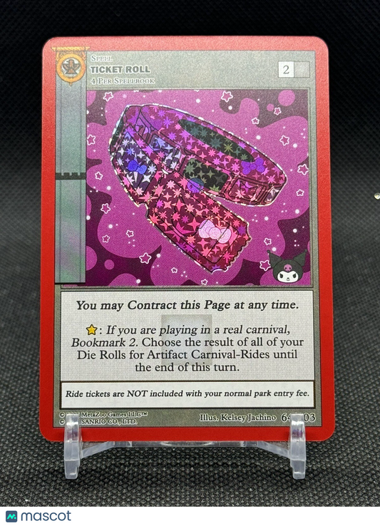 MetaZoo - Kuromi's Cryptid Carnival - Ticket Roll - Reverse Holo 64/103