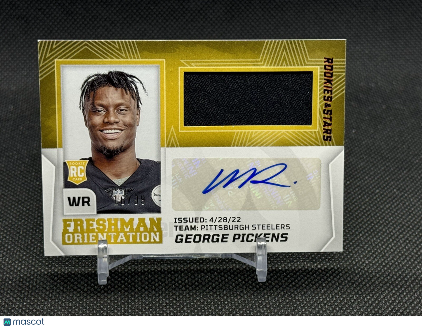 George Pickens 2022 Rookies & Stars Freshman Orientation RPA /99 #FO-GP