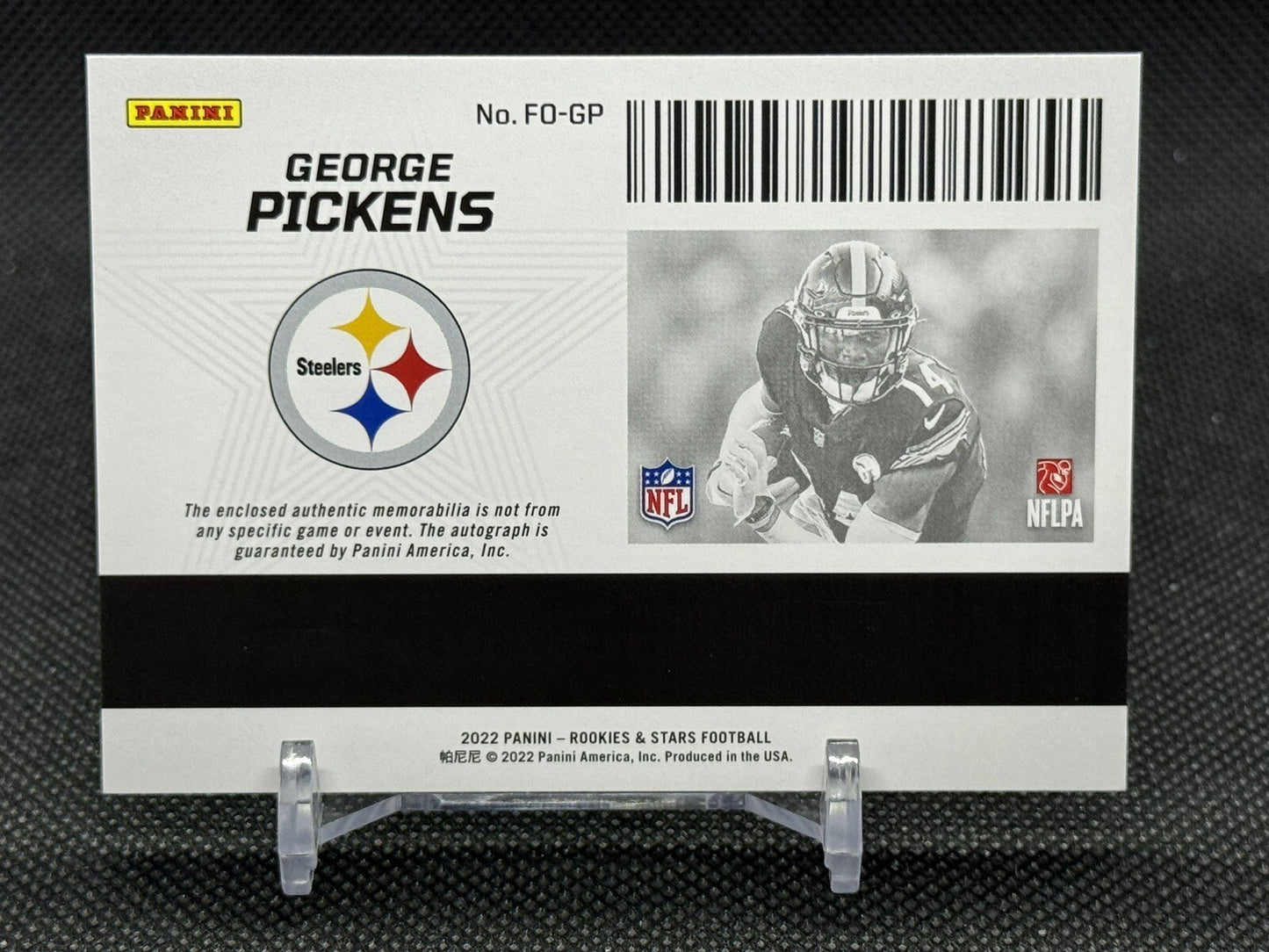 George Pickens 2022 Rookies & Stars Freshman Orientation RPA /99 #FO-GP