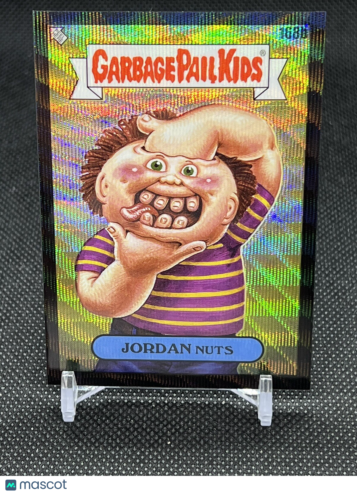 JORDAN Nuts 166b 2022 Topps Chrome Garbage Pail Kids Series 5 Black Wave /99