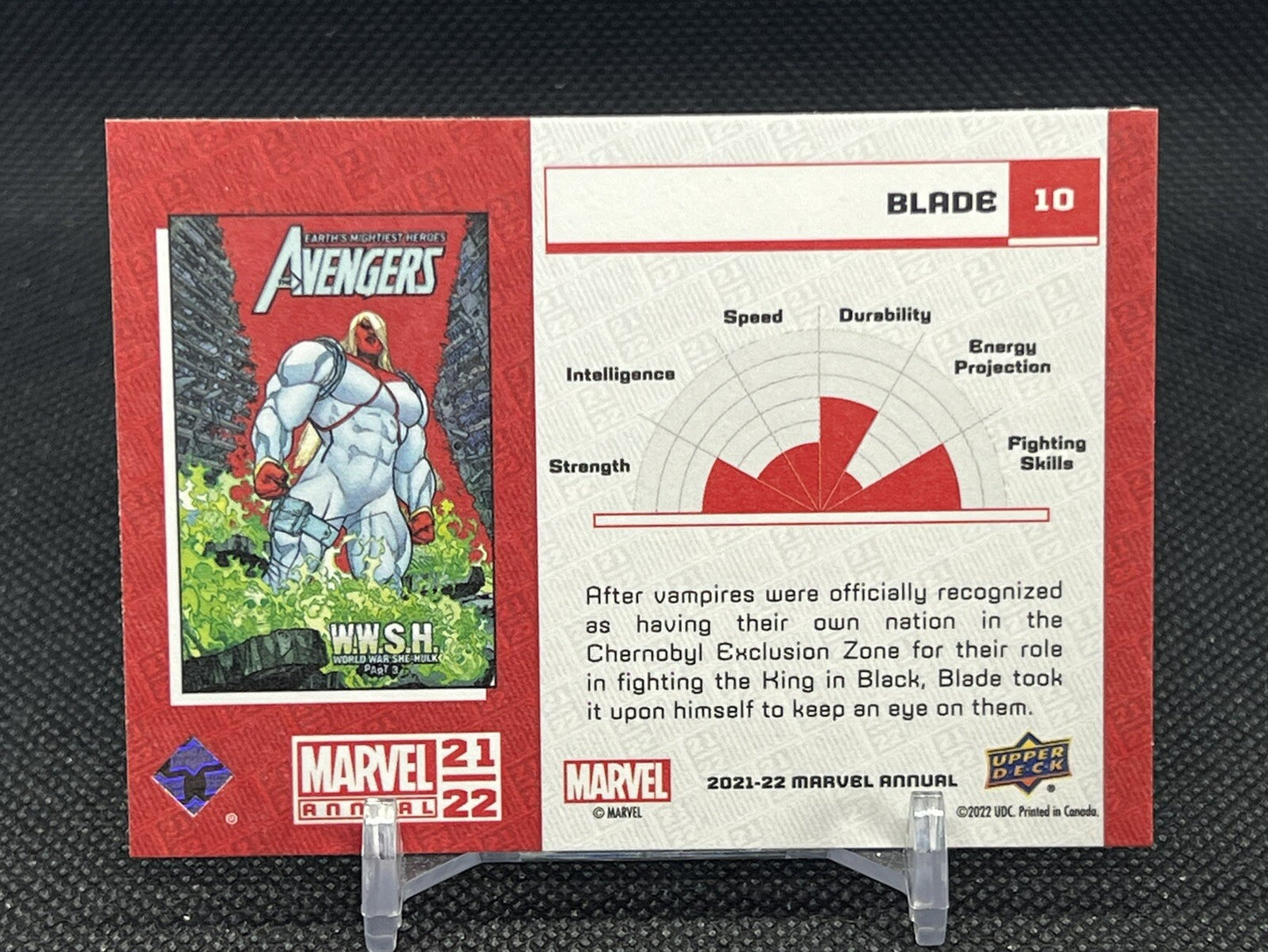 21-22 UD Marvel Annual BLADE - CANVAS VARIANT #10