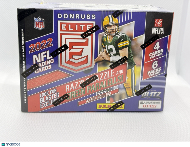 Panini 2022 Donruss Elite Football Blaster Box - 6 Packs