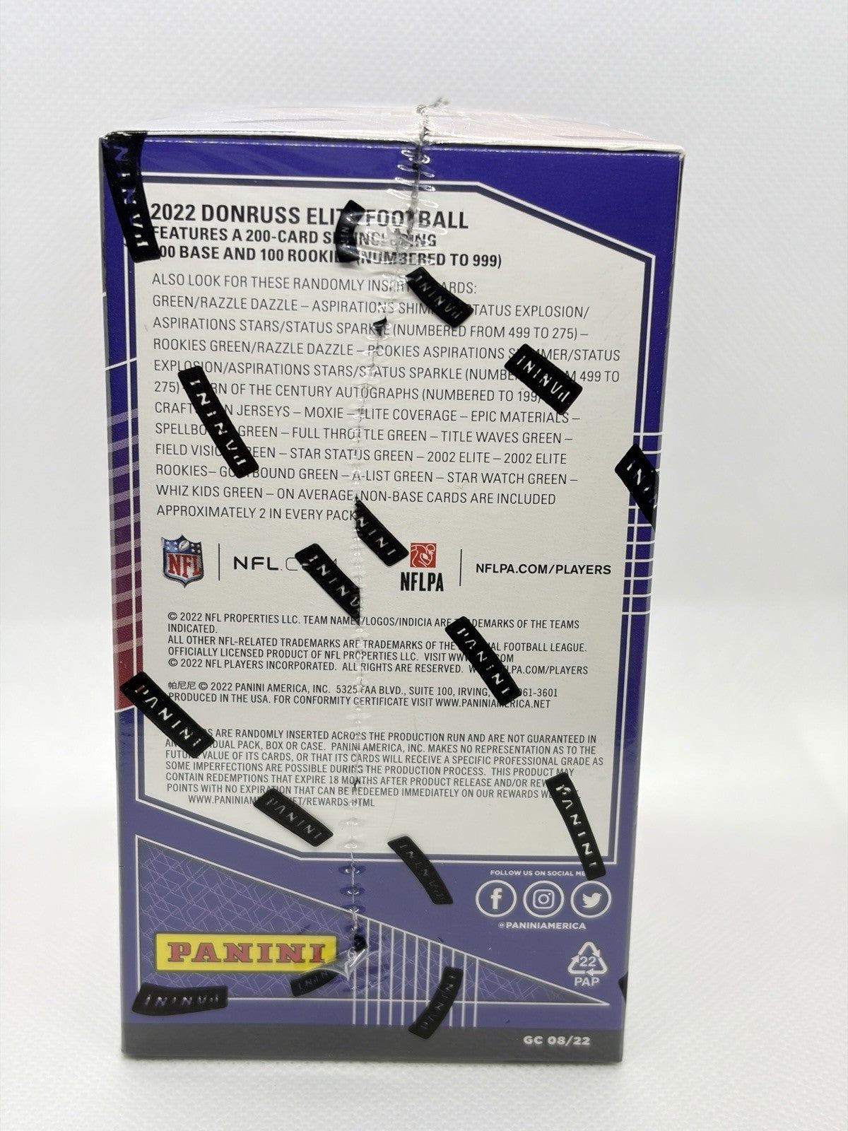Panini 2022 Donruss Elite Football Blaster Box - 6 Packs