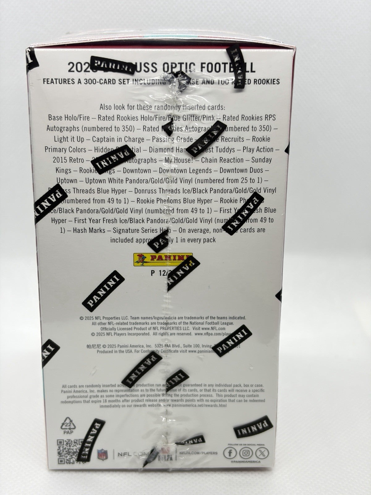 2025 Panini Donruss Optic NFL Football Factory Sealed Red Blaster New Target