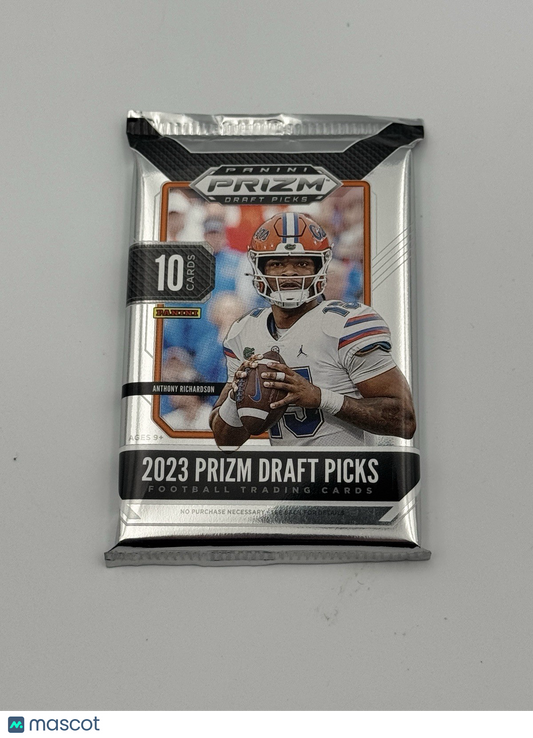 2023 Panini Prizm Draft Picks Football Single Pack From Hobby Box (10 Cards)