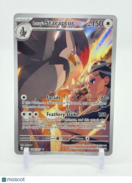 Pokémon Larry's Staraptor - 249/217 - ASC - Holofoil - Illustration Rare