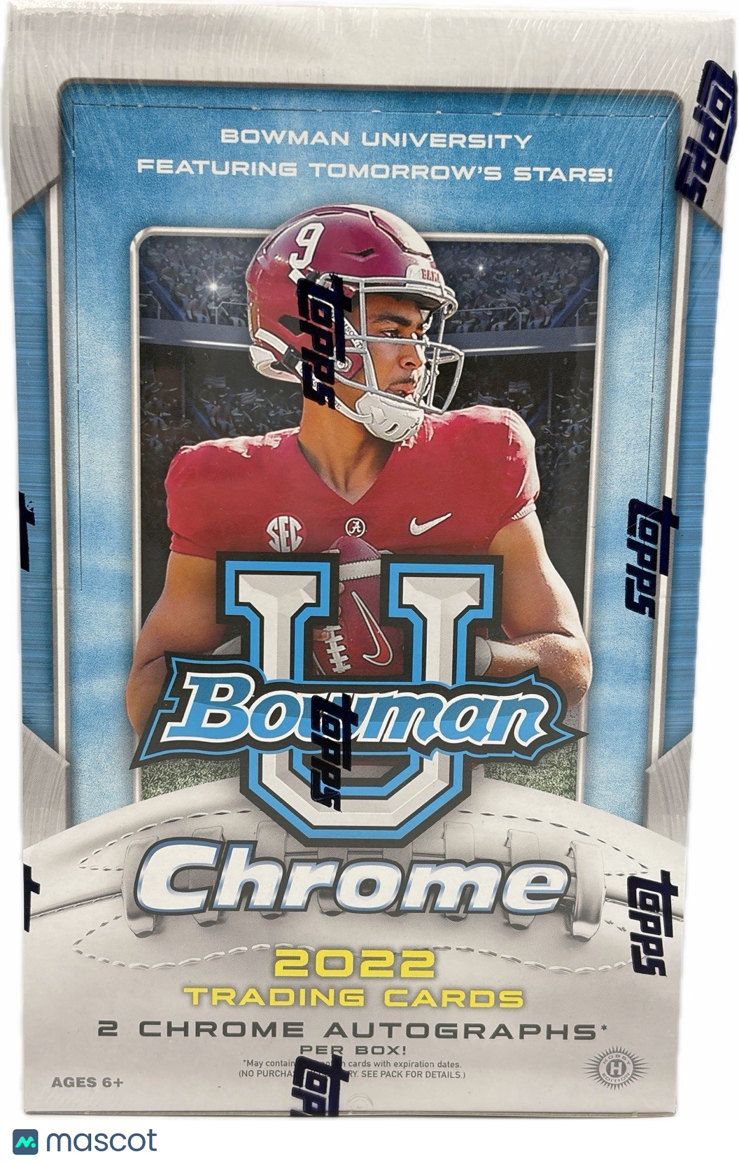 Bowman 2022 University Chrome Football Hobby Box - 24 Packs