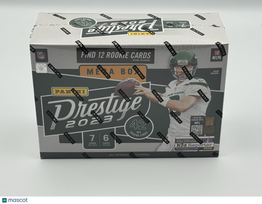 2023 Panini Prestige NFL Football Factory Sealed Mega Box 6 Packs.